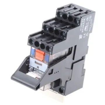 TE Connectivity DIN Rail Power Relay, 12V dc Coil, 12A Switching Current, DPDT - PT2L7LB2 8-1415534-7 product image