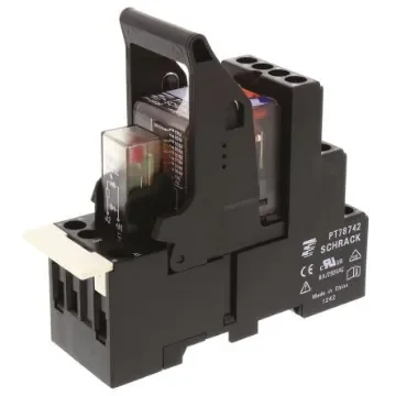 TE Connectivity DIN Rail Power Relay, 24V dc Coil, 6A Switching Current, 4PDT - PT5L7LC4 1415535-9 product image