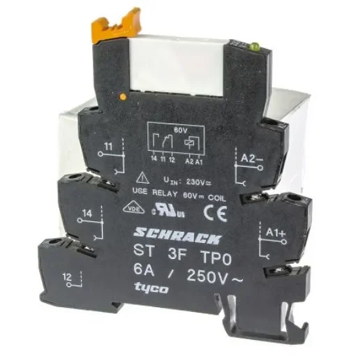 TE Connectivity SNR Series Interface Relay, DIN Rail Mount, 230V ac Coil, SPDT, 1-Pole - ST3P3TP0 3-1416100-4 product image