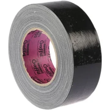 Advance Tapes AT202 Black Gloss Gaffa Tape, 50mm x 50m, 0.22mm Thick product image