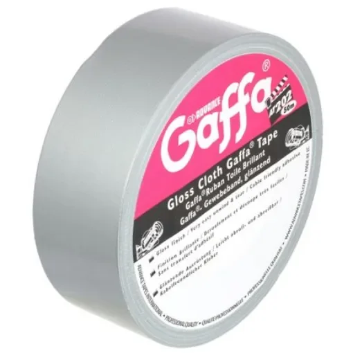 Advance Tapes AT202 Silver Gloss Gaffa Tape, 50mm x 50m, 0.22mm Thick product image