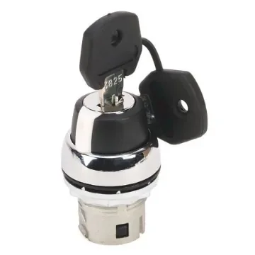 Allen Bradley 800F 2-position Key Switch Head, Latching, 22mm Cutout - 800FM-KM21 product image
