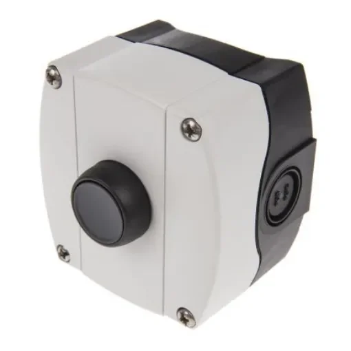 Allen Bradley Enclosed Push Button - 1NO, Plastic, Black, IP66 - 800F-1PP1 product image