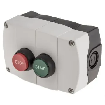 Allen Bradley Start-Stop Enclosed Push Button - 1NC/1NO, Plastic, Green, Red, IP66 - 800F-2PP1 product image