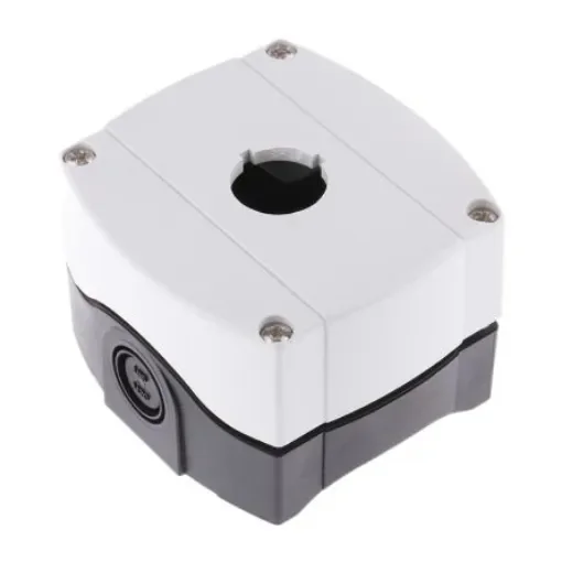 Allen Bradley Grey Plastic 800F Push Button Enclosure - 1 Hole 22mm Diameter - 800F-1PM product image
