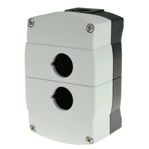 Allen Bradley Grey Plastic 800F Push Button Enclosure - 2 Hole 22mm Diameter - 800F-2PM product image