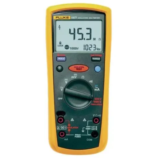 Fluke 1577 Insulation Tester, 500V Min, 1000V Max, 2GO Max, CAT III 1000V - FLUKE-1577 product image