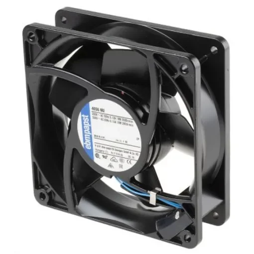 ebm-papst 4000 N Series Axial Fan, 230 V ac, AC Operation, 160m³/h, 19W, 840mA Max, IP54, 119 x 119 x 38mm - 4656 NU product image