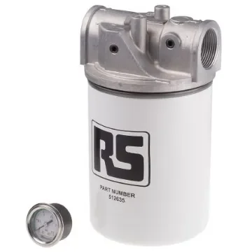 RS PRO 12 bar 1-1/4in Hydraulic Spin-On Filter Can, 95L/min max, 10µm filtration size - 512578 product image