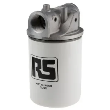 RS PRO 12 bar 1-1/4in Hydraulic Spin-On Filter Can, 95L/min max, 10µm filtration size - 512617 product image