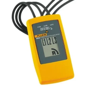 Fluke 9040 Phase Rotation Tester, CAT III 600 V, CAT IV 300 V, 400Hz Max, 700V Max - FLUKE 9040/UK product image