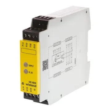 Wieland safeRELAY SNO 4003 Safety Monitoring Safety Relay, 24V ac/dc, Dual-Channel, 3 Safety Contacts - R1.188.0500.1 product image