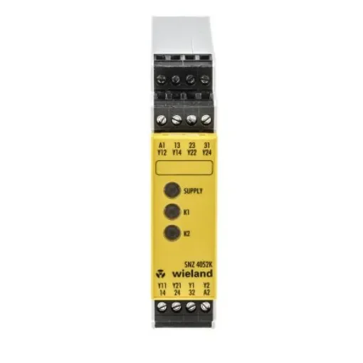 Wieland safeRELAY SNZ 4052 Two Hand Control Safety Relay, 24V ac/dc, Dual-Channel, 2 Safety Contacts - R1.188.0530.1 product image