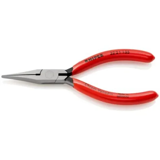Knipex 32 21 Long Nose Pliers, 135 mm Overall, Straight Tip, 34mm Jaw - 32 21 135 product image