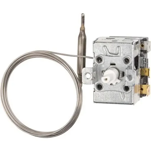 Jumo Capillary Thermostat, +90°C Max, NO/NC, Automatic Reset, Wall Mount - 602030/01-041-000-70-2000-40-10-6-40-13-460/707, product image