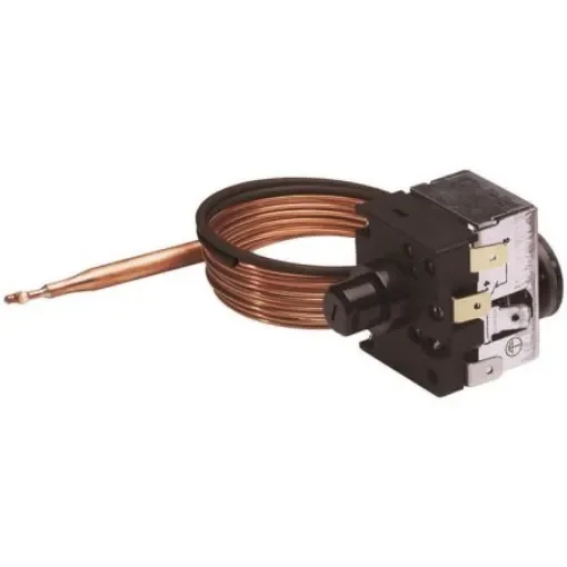 Jumo Capillary Thermostat, +100°C Max, NC, Automatic Reset, Wall Mount - 602031/80-000-100-00-2000-40-10-6-40-13-460/707, product image