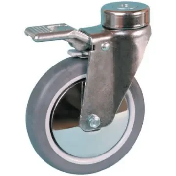 Guitel Hervieu Braked Swivel Castor Wheel, 100kg Capacity, 125mm Wheel - 349221 product image