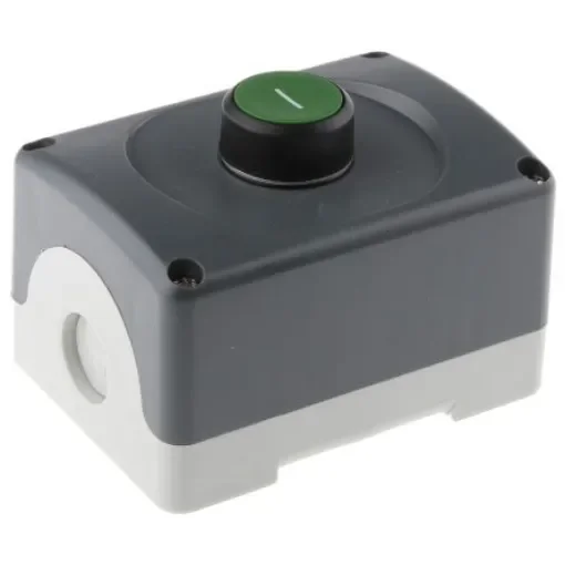 ABB Enclosed Push Button, Plastic, Green, IP66 - 1TVL110000P3101 product image