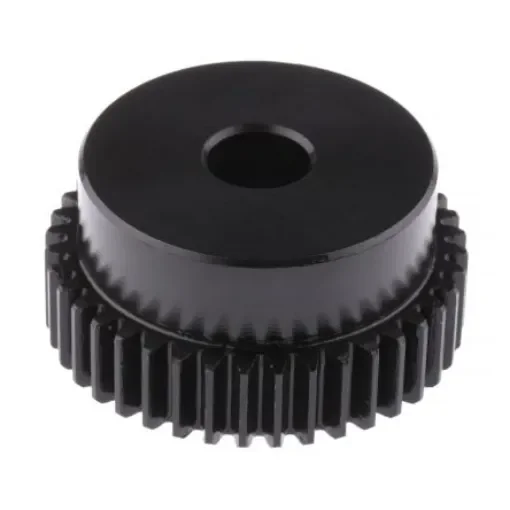 RS PRO Steel 40 Teeth Spur Gear, 1 Module, 10mm Bore Diam, 40mm Pitch Diam, 35mm Hub Diam - 5216339 product image
