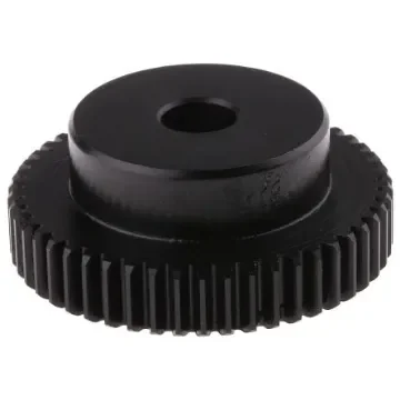 RS PRO Steel 50 Teeth Spur Gear, 1 Module, 10mm Bore Diam, 50mm Pitch Diam, 35mm Hub Diam - 5216351 product image