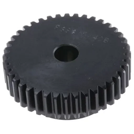 RS PRO Steel 40 Teeth Spur Gear, 1.5 Module, 12mm Bore Diam, 60mm Pitch Diam, 45mm Hub Diam - 5216496 product image