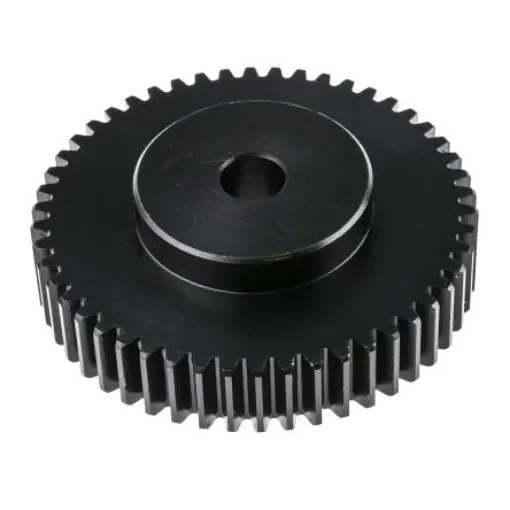 RS PRO Steel 50 Teeth Spur Gear, 2 Module, 15mm Bore Diam, 100mm Pitch Diam, 55mm Hub Diam - 5216676 product image