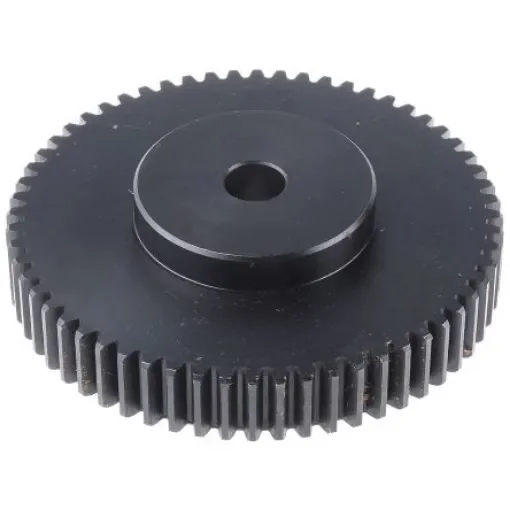 RS PRO Steel 60 Teeth Spur Gear, 2 Module, 15mm Bore Diam, 120mm Pitch Diam, 60mm Hub Diam - 5216682 product image