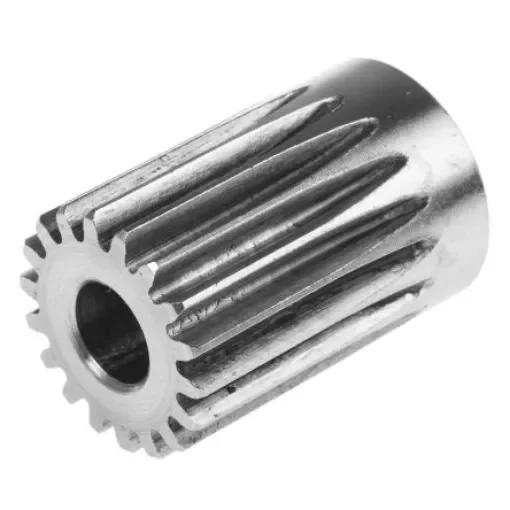 RS PRO Stainless Steel 18 Teeth Spur Gear, 1 Module, 8mm Bore Diam, 18mm Pitch Diam, 20mm Hub Diam - 5216727 product image