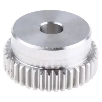 RS PRO Stainless Steel 40 Teeth Spur Gear, 1 Module, 10mm Bore Diam, 40mm Pitch Diam, 35mm Hub Diam - 5216777 product image