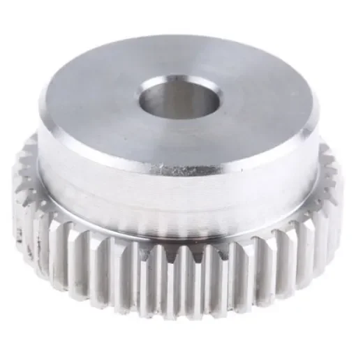 RS PRO Stainless Steel 40 Teeth Spur Gear, 1 Module, 10mm Bore Diam, 40mm Pitch Diam, 35mm Hub Diam - 5216777 product image