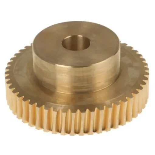 RS PRO Bronze 0.8 Module Worm Wheel Gear 50 Tooth25mm Hub Dia., 40.06mm Pitch Dia. 18mm Face - 5216884 product image