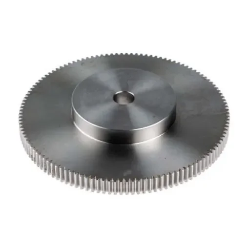 RS PRO Stainless Steel 120 Teeth Spur Gear, 1 Module, 12mm Bore Diam, 120mm Pitch Diam, 60mm Hub Diam - 5218543 product image