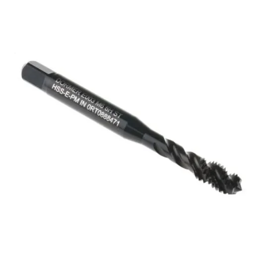 Dormer Threading Tap, M6 Thread, 1.0mm Pitch, Metric Standard, Machine Tap - E003M6 product image