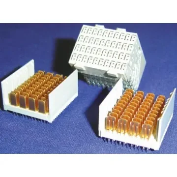 TE Connectivity, Z-PACK HM-Zd 2.5mm Pitch 4 Pair, High Speed Hard Metric Backplane Connector, Female, Right Angle, 10 - 6469001-1 product image