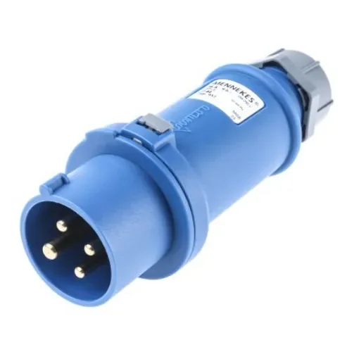 MENNEKES, StarTOP IP44 Blue Cable Mount 4P Industrial Power Plug, Rated At 16A, 230 V - 951 product image