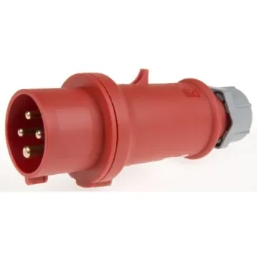 MENNEKES, StarTOP IP44 Red Cable Mount 4P Industrial Power Plug, Rated At 16A, 400 V - 952 product image