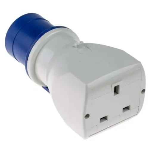 Scame IP20 Blue 1 x 2P + E, 1 x 2P + E Industrial Power Connector Adapter Plug, Socket, Rated At 13A, 250 V - 610.385 product image