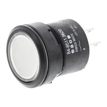 EAO Illuminated Push Button Switch, Momentary, Panel Mount, 22.5mm Cutout, SPST, 24V dc, IP67 - K84-603.4015 product image