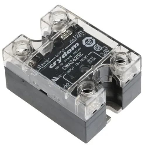 Sensata Crydom CW24 Series Solid State Relay, 25 A rms Load, Panel Mount, 280 V rms Load, 36 V rms Control - CWA2425E product image