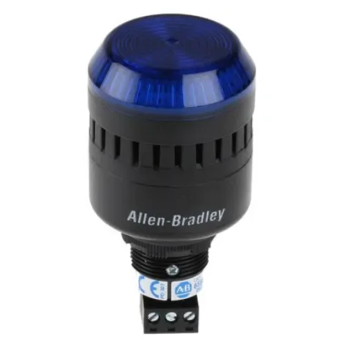 Allen Bradley 855PC Series Blue Sounder Beacon, 24 V ac/dc, Panel Mount, 98dB at 1 Metre - 855PC-B24ME622 product image