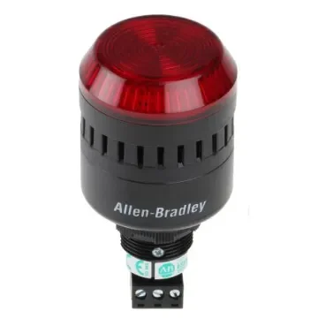 Allen Bradley 855PC Series Red Sounder Beacon, 240 V ac, IP65, Panel Mount, 98dB at 1 Metre - 855PC-B20ME422 product image