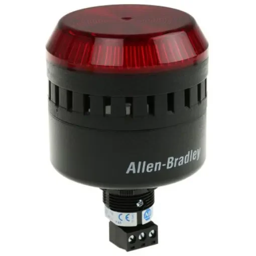 Allen Bradley 855PC Series Red Sounder Beacon, 24 V ac/dc, Panel Mount, 103dB at 1 Metre - 855PC-B24LE422 product image