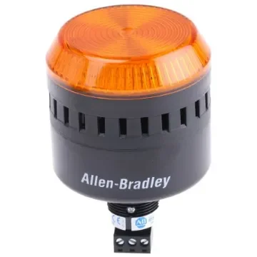 Allen Bradley 855PC Series Amber Sounder Beacon, 24 V ac/dc, Panel Mount, 103dB at 1 Metre - 855PC-B24LE522 product image
