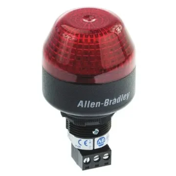 Allen Bradley 855P Series Red Multiple Effect Beacon, 24 V ac/dc, Panel Mount, LED Bulb - 855PB-B24ME422 product image