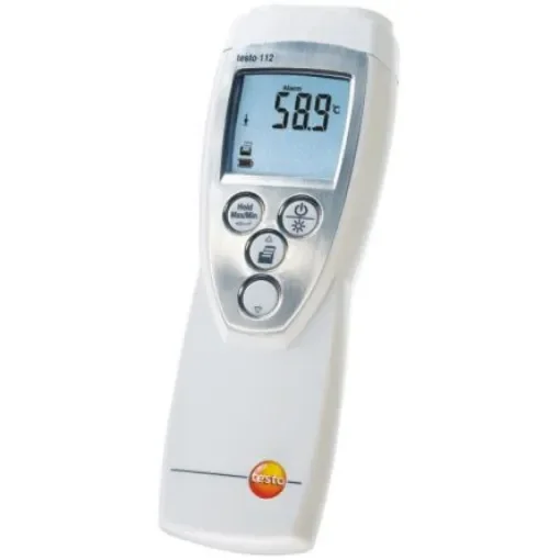 Testo 112 Wired Digital Thermometer for Food Industry Use, NTC, PT100 Probe, 1 Input(s), +300°C Max, ±0.2 °C Accuracy - 0560 1128 product image