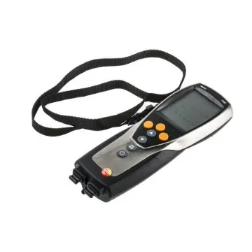 Testo 735-2 Wired Digital Thermometer for Chemical, Cosmetics, Refrigeration Use, PT100 Probe, 3 Input(s), +800°C Max, - 0563 7352 product image
