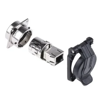 Amphenol Socapex RJF Series Female RJ45 Connector, Panel Mount, Cat5e 1 Port 8 -Way - RJF21NSCC product image