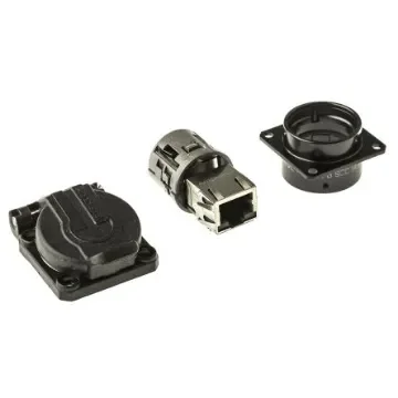 Amphenol Socapex RJF Series Female RJ45 Connector, Panel Mount, Cat5e Straight 1 Port 8 -Way - RJF21BSCC product image