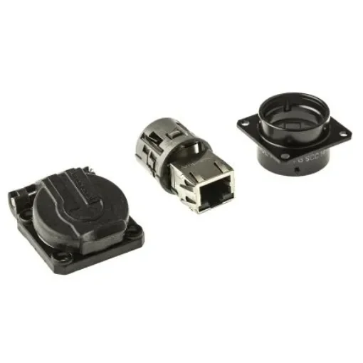 Amphenol Socapex RJF Series Female RJ45 Connector, Panel Mount, Cat5e Straight 1 Port 8 -Way - RJF21BSCC product image