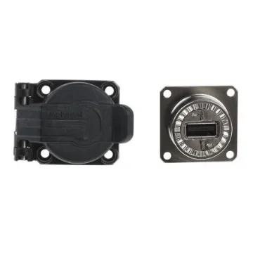Amphenol Socapex Straight, Panel Mount, Socket- Single Port Type A 2.0 IP54 USB Connector - USBF 21 N SCC product image